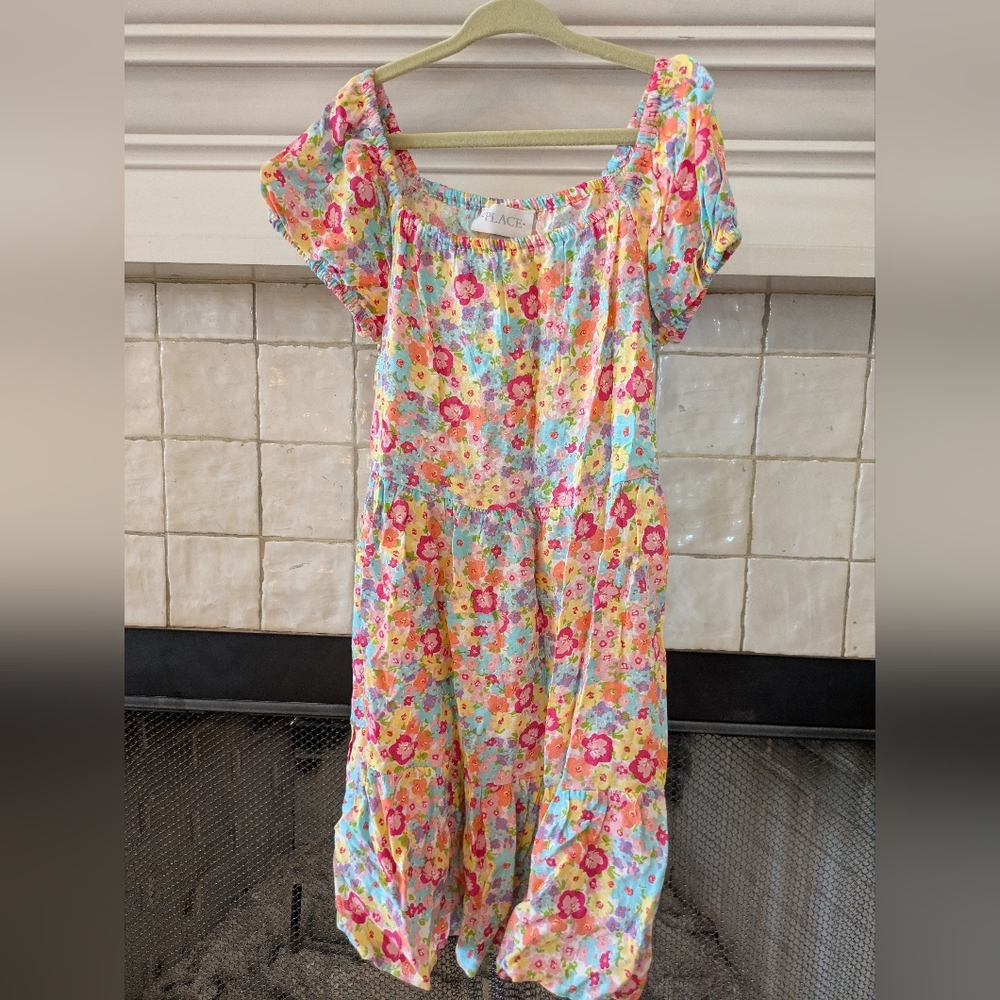 Place Pink and Blue Ruffled Tiered Sundress